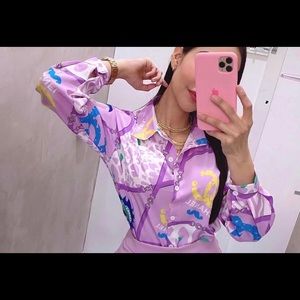Lilac Dress Blouse